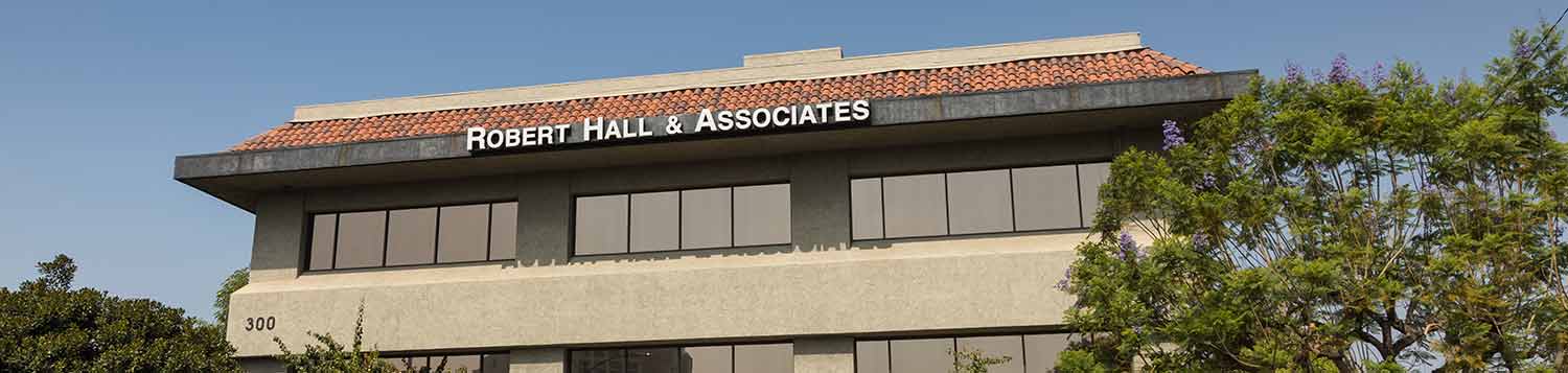 exterior shot of Robert Hall Associates tax firm in Glendale CA