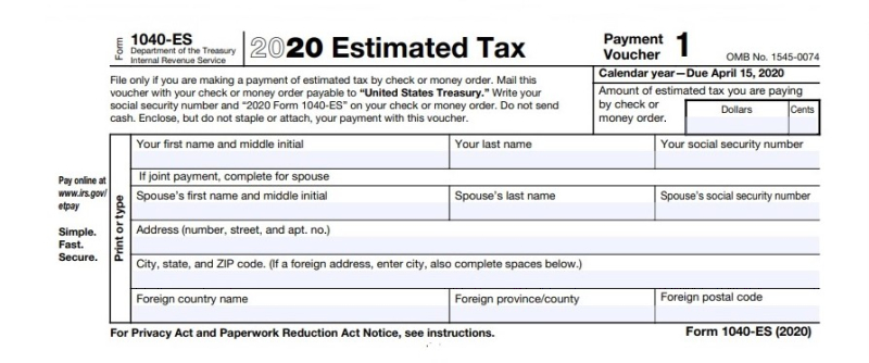 california estimated tax payments
